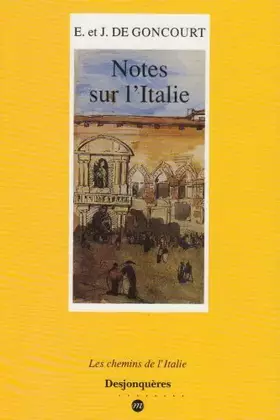 Couverture du produit · Notes sur l'Italie, 1855-1856
