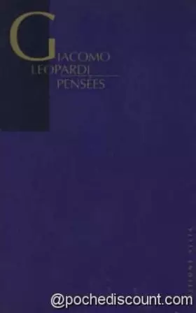 Couverture du produit · Pensées