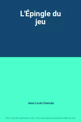 Couverture du produit · L'Épingle du jeu