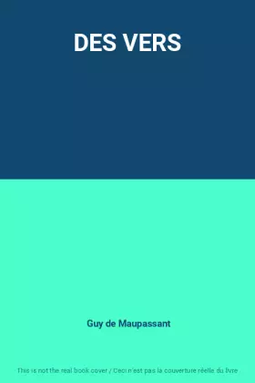 Couverture du produit · DES VERS