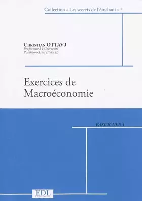 Couverture du produit · Exercices de macroéconomie: 2 volumes