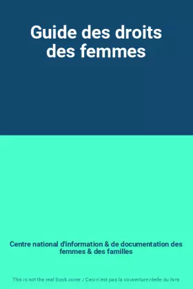 Couverture du produit · Guide des droits des femmes