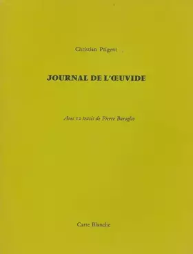 Couverture du produit · Journal de l'oeuvide (Carte blanche)