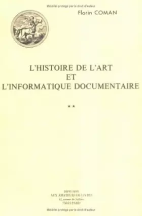 Couverture du produit · L'histoire de l'art et l'informatique documentaire