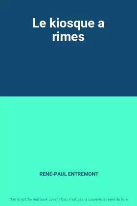 Couverture du produit · Le kiosque a rimes