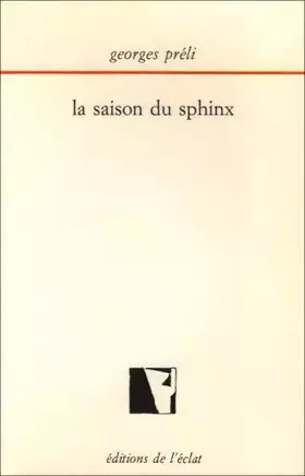 Couverture du produit · La Saison du sphinx
