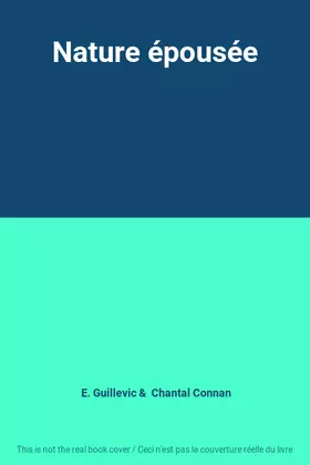Couverture du produit · Nature épousée