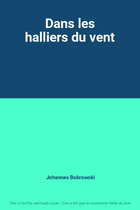 Couverture du produit · Dans les halliers du vent