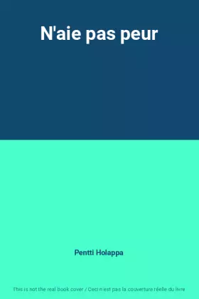 Couverture du produit · N'aie pas peur