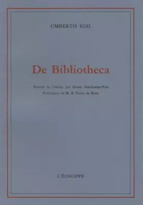 Couverture du produit · De bibliotheca