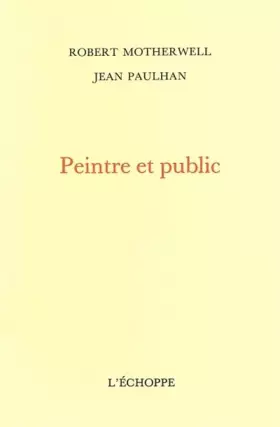 Couverture du produit · Peintre et Public