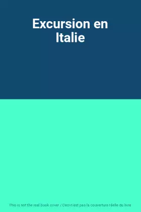 Couverture du produit · Excursion en Italie