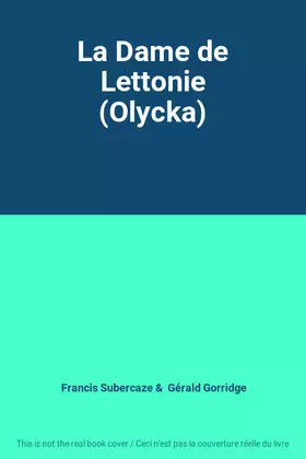 Couverture du produit · La Dame de Lettonie (Olycka)