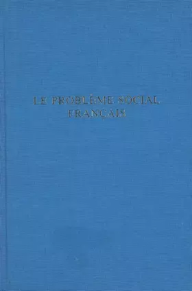 Couverture du produit · Le problème social français