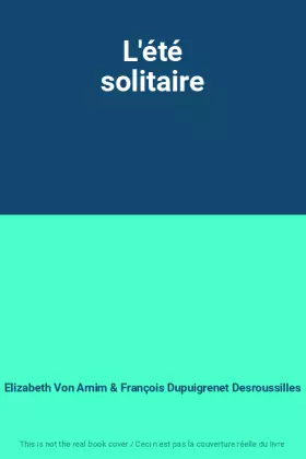 Couverture du produit · L'été solitaire
