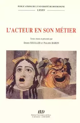 Couverture du produit · L'acteur en son métier