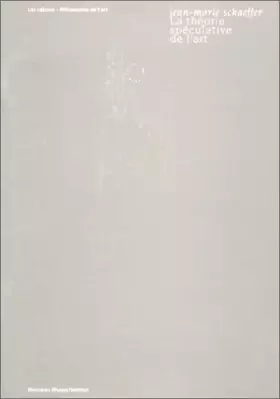 Couverture du produit · La Théorie spéculative de l'art