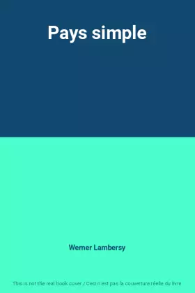 Couverture du produit · Pays simple