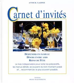 Couverture du produit · Carnet d'invités