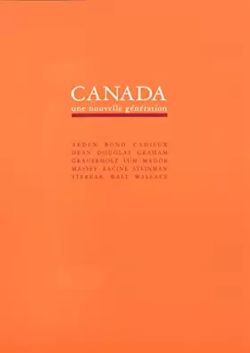 Couverture du produit · Canada, une nouvelle génération