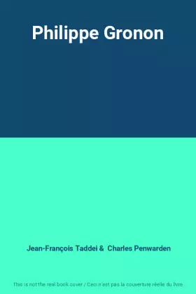 Couverture du produit · Philippe Gronon