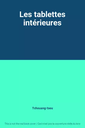 Couverture du produit · Les tablettes intérieures