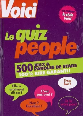 Couverture du produit · QUIZZ TESTEZ VOS CONNAISSANCES