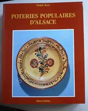 Couverture du produit · Poteries populaires d'Alsace