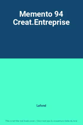 Couverture du produit · Memento 94 Creat.Entreprise