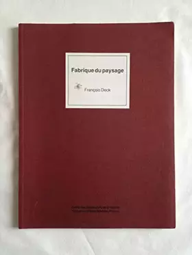Couverture du produit · Fabrique du paysage