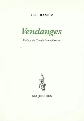 Couverture du produit · Vendanges
