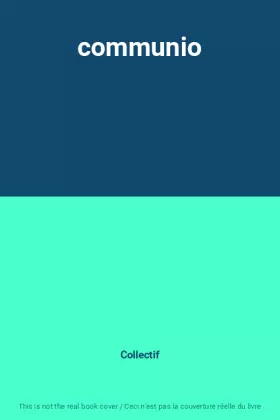 Couverture du produit · communio