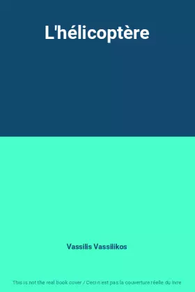 Couverture du produit · L'hélicoptère