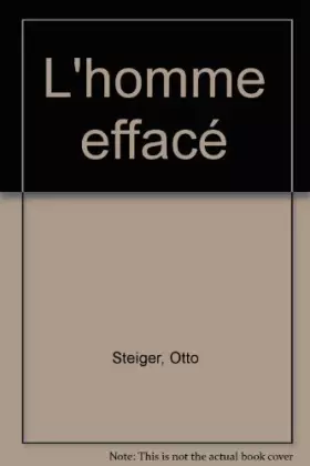 Couverture du produit · L'homme effacé