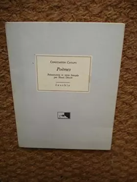 Couverture du produit · Constantin Cavafy : Poèmes