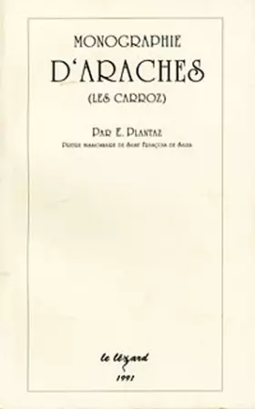 Couverture du produit · Monographie d'Arâches (les Carroz)