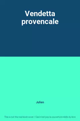 Couverture du produit · Vendetta provencale