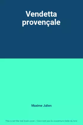 Couverture du produit · Vendetta provençale