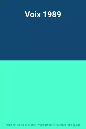 Couverture du produit · Voix 1989