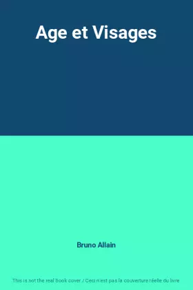 Couverture du produit · Age et Visages