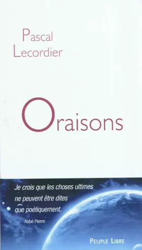 Couverture du produit · Oraisons