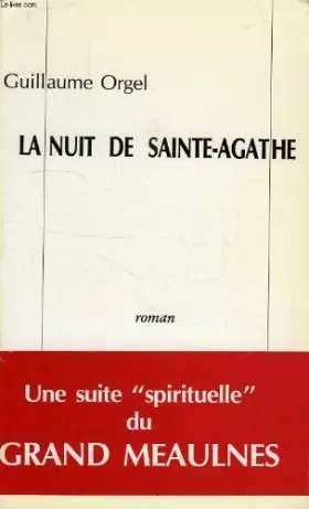 Couverture du produit · La Nuit de Sainte-Agathe