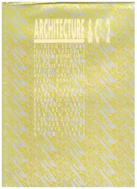 Couverture du produit · Architecture & Cie