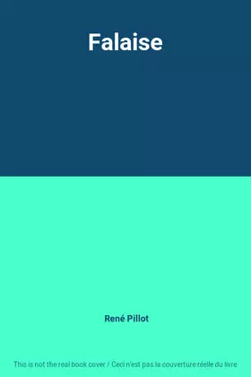 Couverture du produit · Falaise