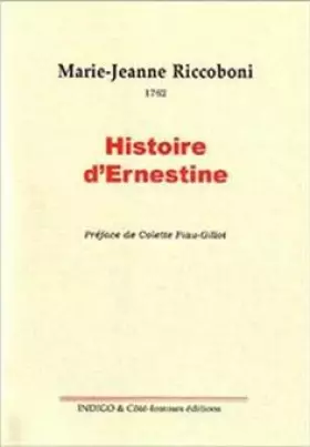 Couverture du produit · Histoire d'Ernestine, 1762