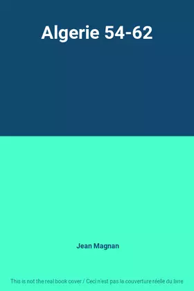 Couverture du produit · Algerie 54-62