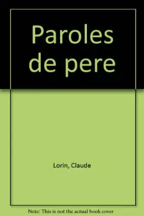 Couverture du produit · Paroles de père