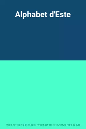 Couverture du produit · Alphabet d'Este