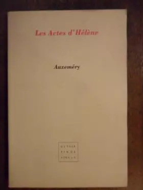 Couverture du produit · Actes d'helene