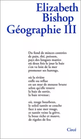 Couverture du produit · Géographie III (édition bilingue)